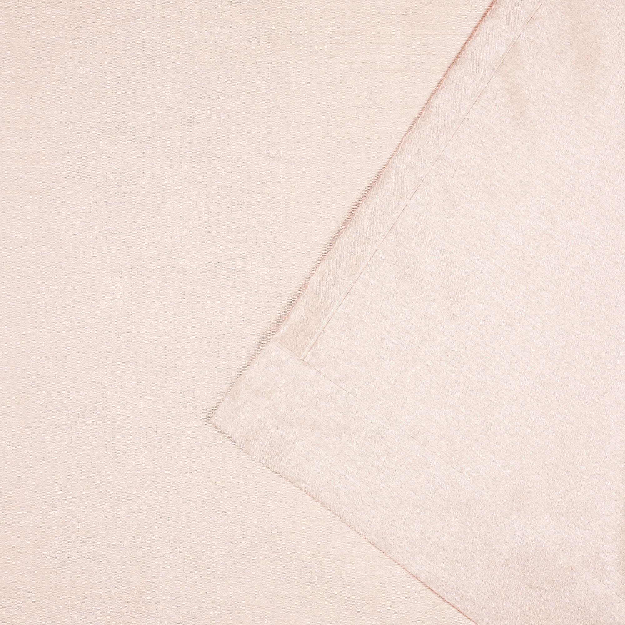 Exclusive Home Curtains Chateau Striped Faux Silk Grommet Top Curtain Panel Pair, 54x63, Blush