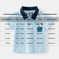 thumbnail image 3 of Cethrio Kids Boys Polo Shirts, Summer Cotton Casual Buttons Short Sleeve Polos Blue Size 3-4 T, 3 of 3