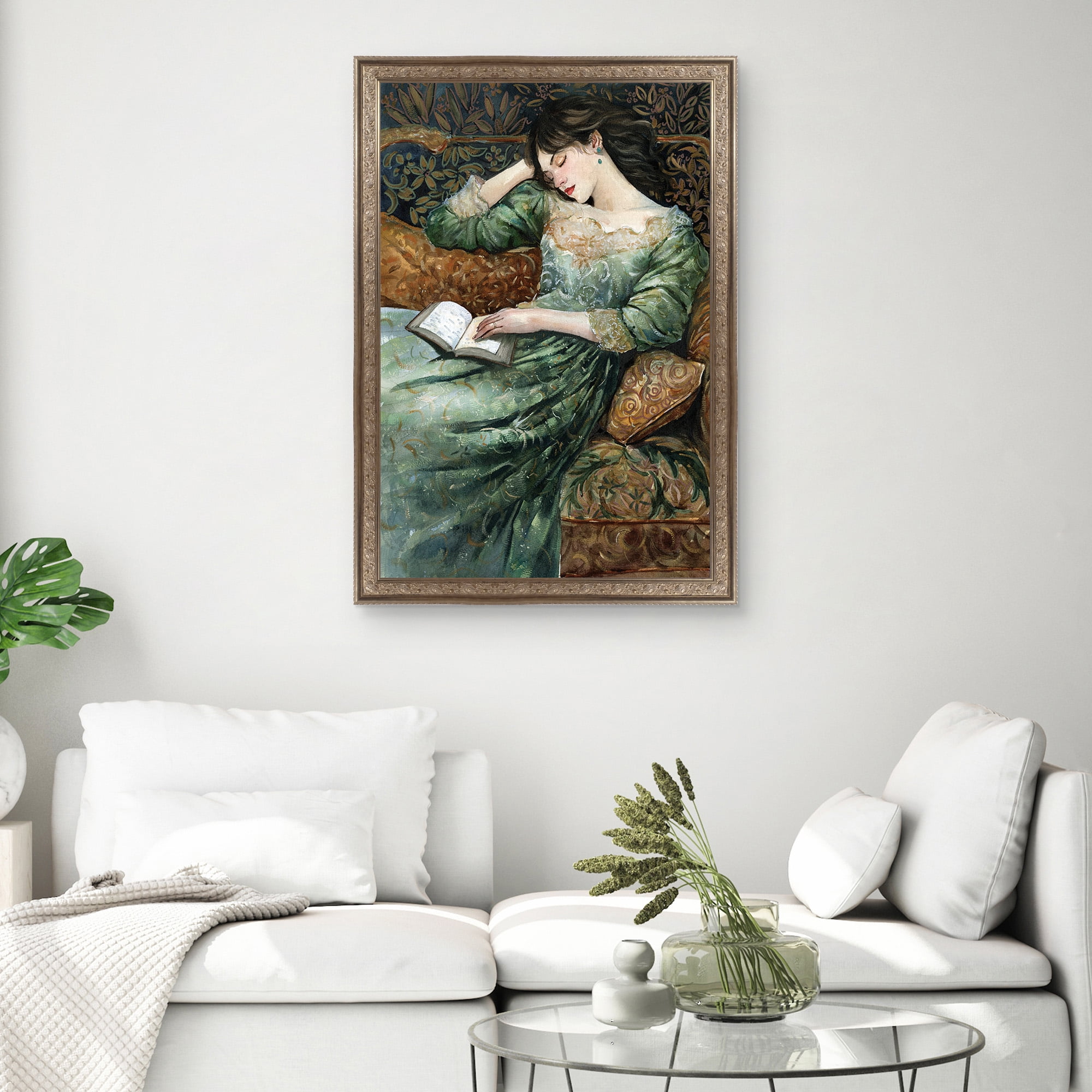 Fast Asleep Framed Canvas