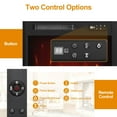 thumbnail image 4 of Cozy Home Electric Fireplace Insert with Remote, Adjustable Flame - 18 in, Black, 4 of 9