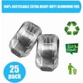 thumbnail image 3 of 25 Pack Foil Drip Pan Liners for Char Griller 8128 8036 8536 Flat Iron Griddle Gas Grills, Compatible with CharGriller Flatiron Griddle Grease Cup Liners, Aluminum Pans Disposable 7" x 4.2", 3 of 12