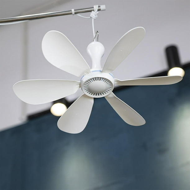 Mini ventilateur de plafond électrique silencieux à 5 feuilles