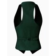 thumbnail image 4 of MixMatchy Women's Economy Dressy 3 Button Versatile Racerback Tuxedo Suit Vest Waistcoat, 4 of 5