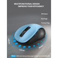 thumbnail image 3 of FrostHike Wireless Mouse for Laptop. 2.4G Ergonomic Computer Mouse with 3 Adjustable DPI Levels. Page Up & Down Buttons. USB Mouse for Chromebook. PC. Desktop. Notebook. MacBook (Sky Blue), 3 of 5