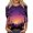 Dark Purple, variant on Halloween Tops for Women Castle Skeleton Crew Neck Spooky T Shirts Spider Ghost 3/4 Sleeve Horror Shirts, S