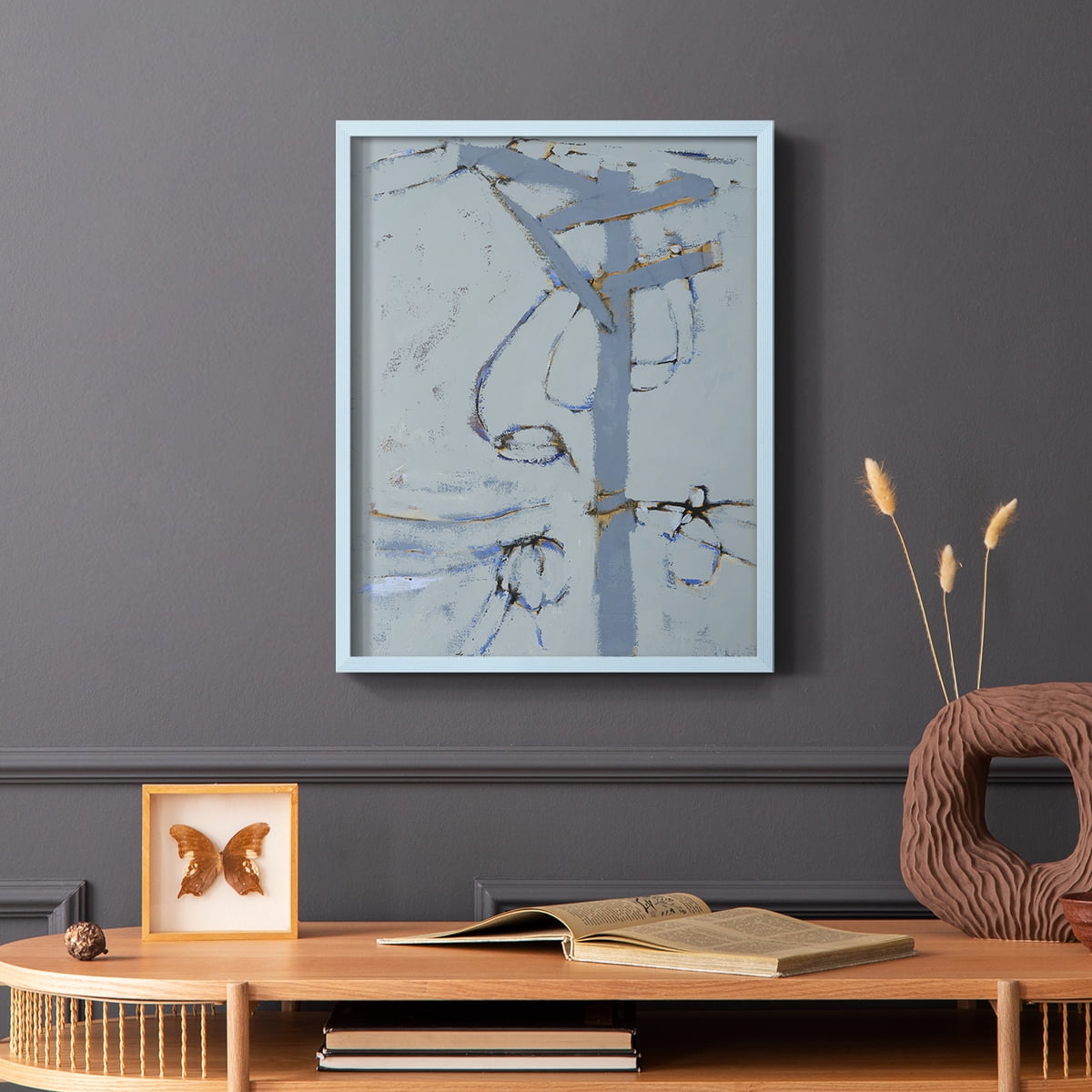 Wires VI Framed Print - Solid Wood in Single Picture Frame Solid Wood 2 Framed Print