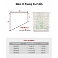 thumbnail image 6 of Cream Moire Swag Valances for Windows, Water Ripple Stripe Farmhouse Rod Pocket Sheer Valances for Small Windows, Swag Toppers Light Filtering for Kitchen Living Room 2 Panels 36''x36'', 6 of 6