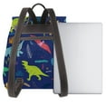 thumbnail image 3 of Lafuoo Dinosaurs Pattern Leather Backpack, Adjustable Backpack Suitable for School Work, Suitable for Adults, Men, Women and Teenagers-One Size, 3 of 4