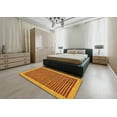 thumbnail image 4 of Ahgly Company Indoor Round Abstract Dark Orange Oriental Area Rugs, 7' Round, 4 of 6