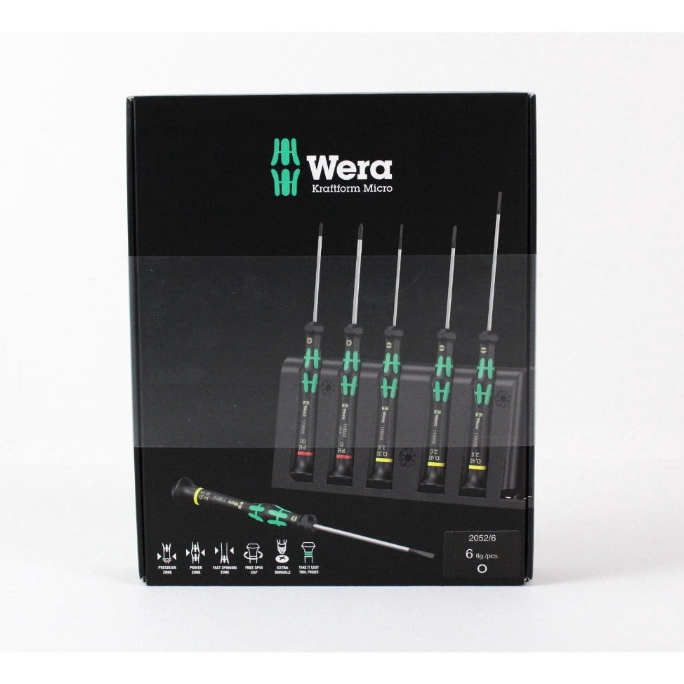 Wera 05118156001 2052/6 Hexagon Screwdriver Set With Rack, Multi