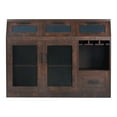 thumbnail image 4 of Furniture of America Coffman Wood Wine Storage Buffet in Vintage Walnut, 4 of 5