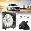 2018 New Upgraded Practicle Auto Engine Radiator Cooling Fan Heavy-Duty S-Blade Radiator Fan Engine Cooler Accessory Fits For Honda(Black)