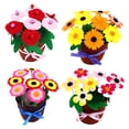 thumbnail image 1 of Weiweiguan 4 Set Kids Bouquet Craft Kid's Entertainment Home School Activities Flower Craft, 1 of 6