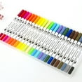 thumbnail image 4 of Graflsoa 36-Color Dual-Tip Brush Pens with Fine and Soft Tips for Art, Journaling, and Coloring | Ergonomic Design, Non-Toxic Ink, Organized PP Storage Box, 4 of 6