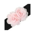thumbnail image 2 of Cinturón Elástico Ancho para Mujeres INSPIRE CHIC, Corsé Estirable de Doble Flor Grande, Elegante y Casual para Vestido 68x6cm/26.8x2.4 pulgadas (LxA) Rosa Claro, 2 of 6