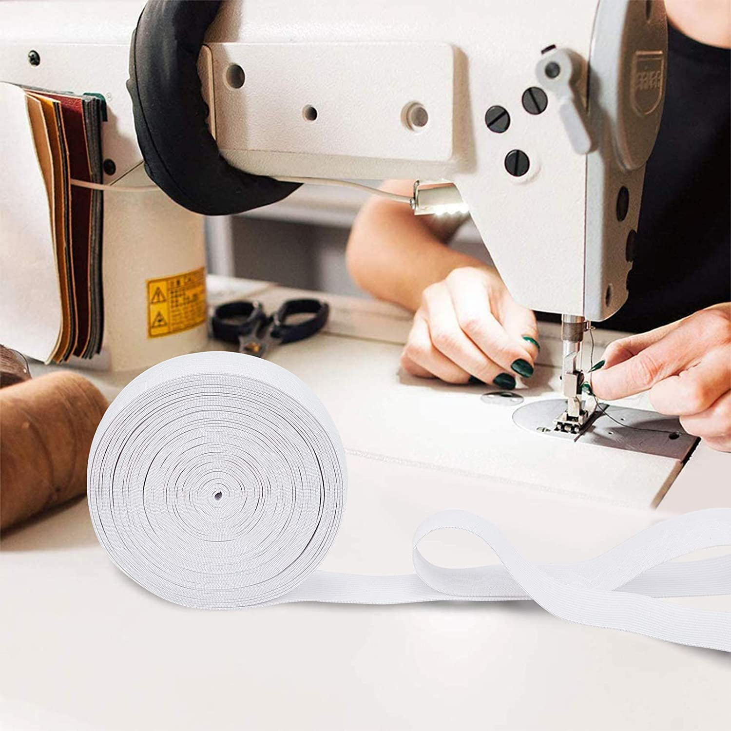 1/4 Inch Elastic Band Cord Sewing Trim for DIY Mask Sewing 125 Yards –  Tacos Y Mas
