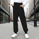 thumbnail image 4 of Cowsor Kids Solid Color Sweatpants Casual Elastic Waist Joggers Pants Comfort Loose Fit Athletic Pants Running Trousers, 4 of 7