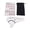 White, variant on NFTIGB 12 Hole Ocarina Alto C Key Flute Musical Instrument with Velvet Bag and Fingering Chart, Sensitive Smooth Mouthpiece for Beginners and Professionals, Black (6.7 inches / 17 cm)