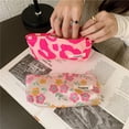 thumbnail image 2 of Korean 3d Flower Printed Pencil Case Travel Cosmetic Bag Makeup Lipsticks Brushes Storage Bag Floral Zipper Pen Bags PouchCN He Qiyong unisex, 2 of 2