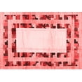 thumbnail image 1 of Ahgly Company Indoor Rectangle Abstract Red Contemporary Area Rugs, 2' x 4', 1 of 4