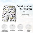 thumbnail image 5 of Lsque Mens Swim Trunks Dachshund Dog Puppy Pattern - Bathing Suit Compression Liner - Beach Swim Shorts Swimwear - (S-3XL) - Stretch Quick Dry -XX-Large, 5 of 9