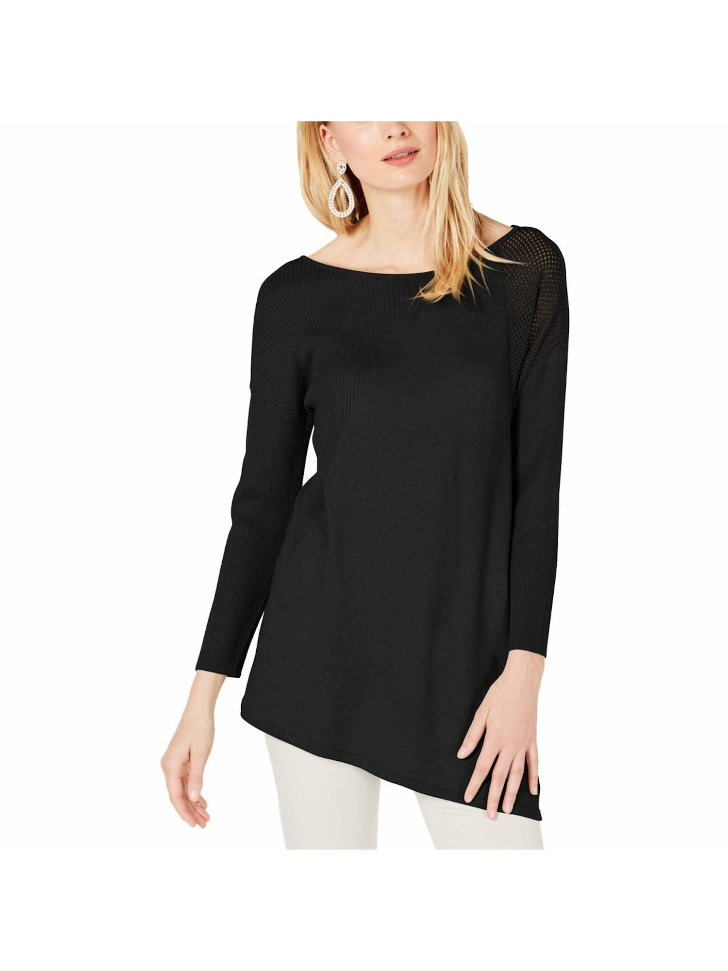 long sleeve scoop neck top