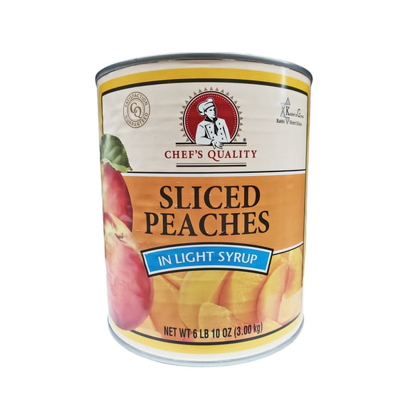 Chef's Quality Sliced Peaches in Light Syrup | 6.62 lb
