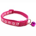 thumbnail image 1 of 2pcs avec des Colliers de Cloche Sécurité Délicate Casual Nylon Collier de Chien Sangle de Cou Mode Cloche Réglable Chien Chat Collier (Rose Rouge), 1 of 4