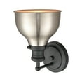 thumbnail image 3 of Elk Home 7-Inch Wide Haralson Vanity Light, Traditional, Charcoal, 3 of 4