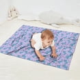 thumbnail image 2 of Purple Cartoon Narwhal Pattern Blanket,Comfortable Soft Flannel Throw Blanket,All Season,Warm Lightweight Blankets for Sofa Bed Couch Living Room Chair,30"x40", 2 of 4