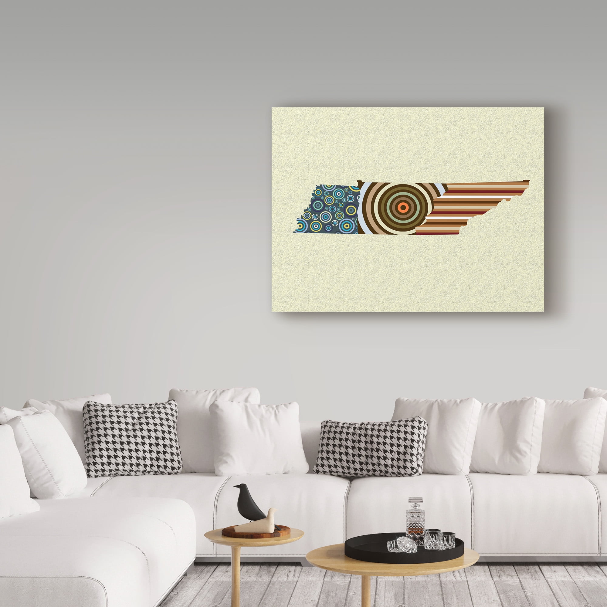 Trademark Fine Art 'Tennessee State Map' Canvas Art by Lanre Adefioye