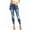 Dark Denim, variant on Wax Jean Women's Juniors Ripped Distressed High Waist Ankle Jeans (7, Light Denim)