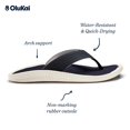 thumbnail image 4 of Sandalia OluKai Ulele para Hombre Talla 12 Azul Profundo Resistente al Agua, 4 of 7