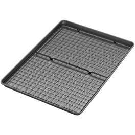 Wilton Bake It Better Steel Non Stick 15 x 21 inch Mega Cookie Pan and 14.5 x 20 inch Chrome Cooling Grid Set Walmart