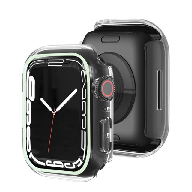 Cubierta de protección de reloj con marco de caja luminosa para iWatch 3 2 1 38 mm (blanco) Ehuebsd Para estrenar