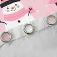 thumbnail image 4 of Manfei Christmas Snowman Child Black Out Curtains, Rustic Farmhouse Tree Curtains Pack of 2 (42x63 Each), Kawaii Love Heart Bedroom Curtains, Curtains and Drapes Decor, 4 of 6