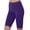 Purple, variant on Azrian Womens Yoga Shorts,Fashion Summer Fitness Running Gym Ladies Solid Sports Active Shorts M-XXXXL Size on