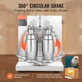 thumbnail image 5 of Milkshake Maker Machine, 120W Commercial Milk Tea Shaker, Double Head Mixer, Adjustable 0-180s, 750ml Stainless Steel Cup, for Milk Tea Stores, 5 of 7