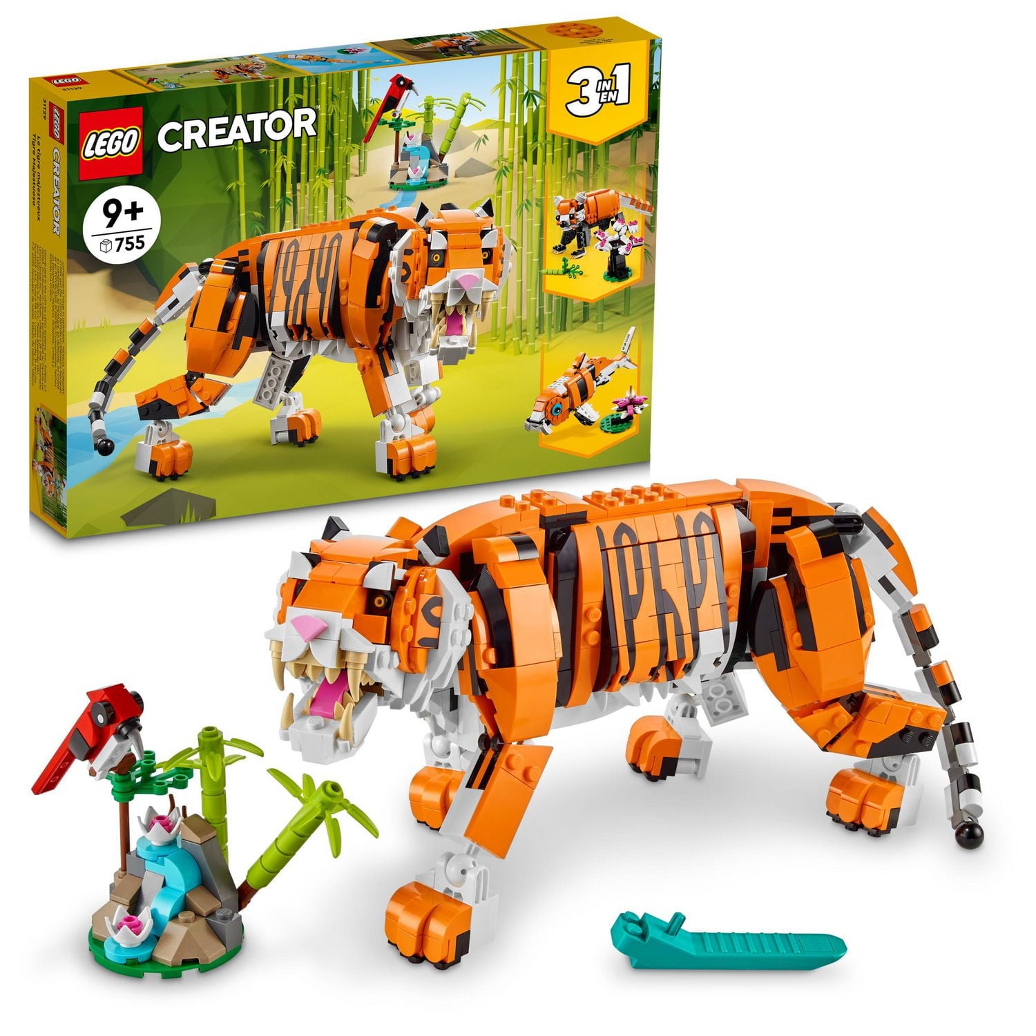 LEGO Creator 3in1 Majestic Tiger 31129 Toy Building Kit (755