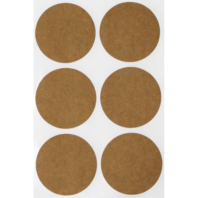 Round Dot Stickers 50mm - Kraft Sticker labels 2" inch - 540 Pack by Royal Green