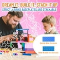 thumbnail image 5 of Strictly Briks Classic Stackable Baseplates, For Building Bricks, Bases for Tables, Mats, and More, 100% Compatible with All Major Brands, Nature Colors, 12 Pack, 10x10 Inches, 5 of 6