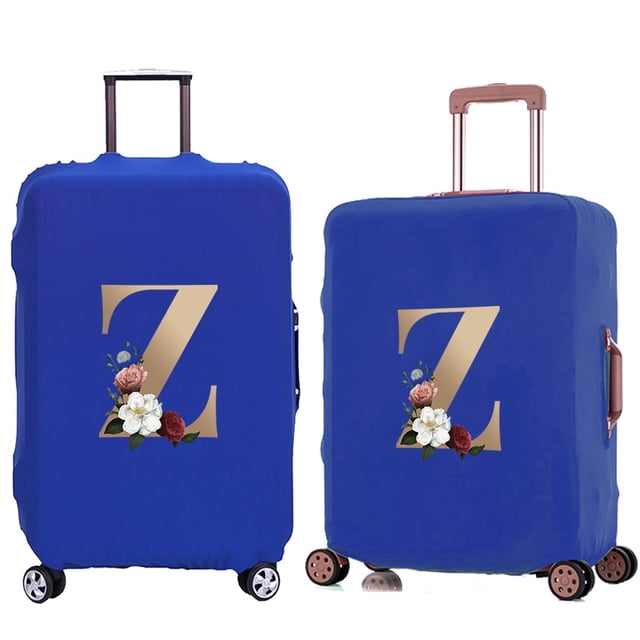 Luggage Cover Travel Suitcase Protective Cover for Trunk Case 18 '' -28 '' Foldable Elastic Suitcase Cover Gold Pattern 8gold Z S