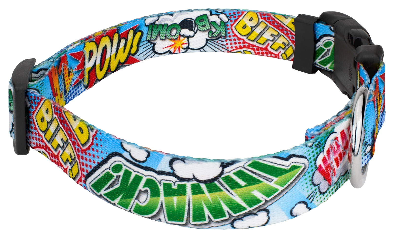 Country Brook Petz® Comic Pop Everyday Dog Collar and Leash, Small