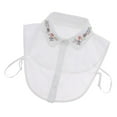 thumbnail image 4 of Cuello de blusa con perlas / pedrería, de cuello de blusa Desmontable 2 Hugo Cuello falso para mujer, 4 of 10