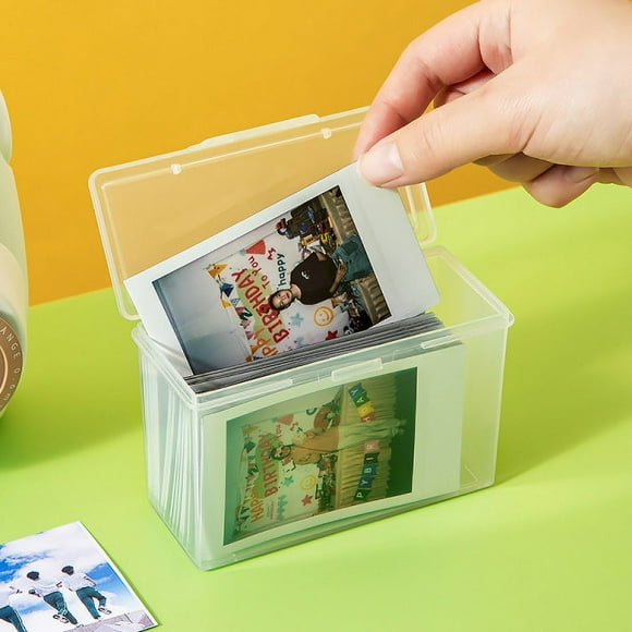 Transparent Plastic Storage Box Photo Card Small Card Collectio