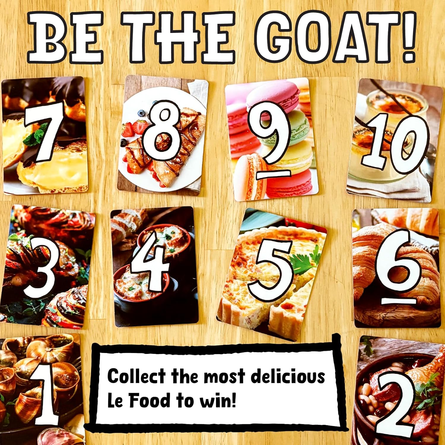 Messy Table Games French Goats in Trench Coats, Exciting New Card Game, Great for Game Night, Perfect for Kids and Adults, Ages 8 and up