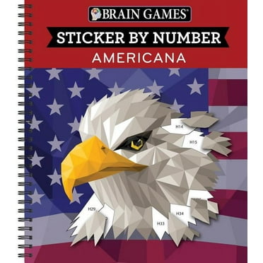 Brain Games America Number Sticker Activity Book