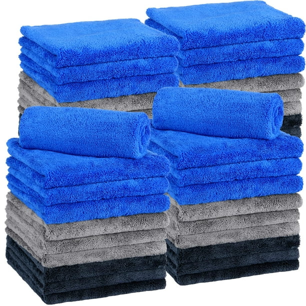 Toalla Shimeyao de felpa de microfibra, 30 unidades, 40 x 40 cm, 500 g/m²