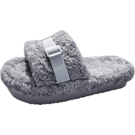 

Comfortable Cotton Slippers Winter Bedroom Warm Slippers Women s Fashion Casual Warm Platforms House Slippers Open Toe Shoes