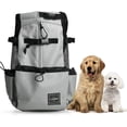 thumbnail image 1 of Woolala Light Weight Pet Carrier Backpack For Small And Medium Dogs, Veterinarian Approved Safe Bag For Travel - Easy Take Space Saving - Black M, 1 of 5